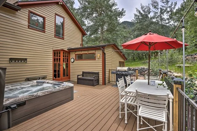 Back deck — evening