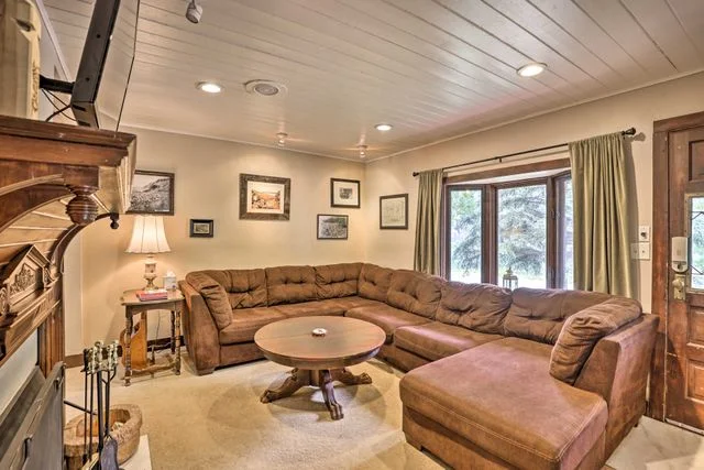 Living room — fireplace